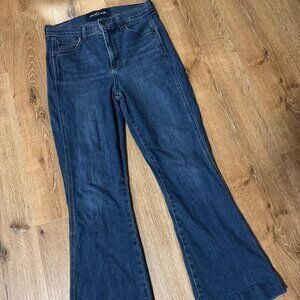 VERONICA BEARD Blue Carson Ankle Flare‎ High Rise Jeans Size 28